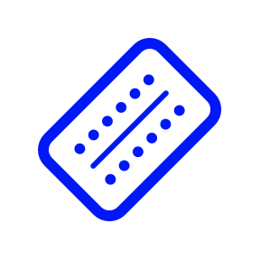 Illustration av p-pillerkarta Illustration av p-pillerkarta