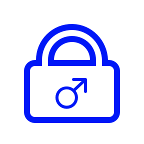 Illustration av manlig sterilisering Illustration av manlig sterilisering